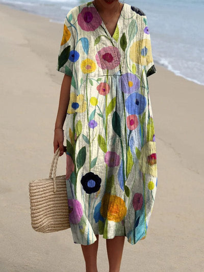 Nicka Vibrant Floral Dress