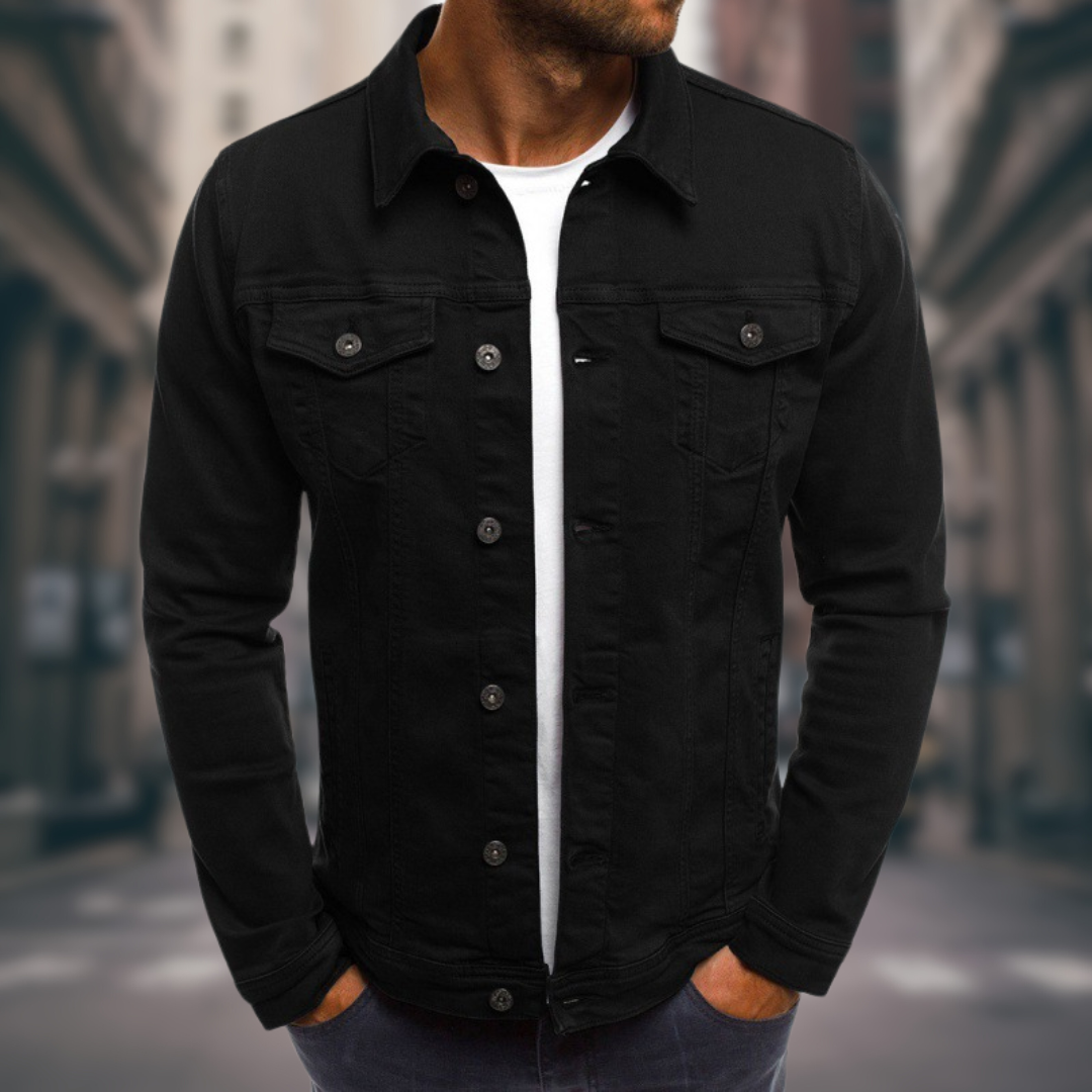 Giovanni Modern Stretch Denim Jacket