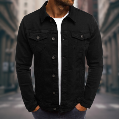 Giovanni Modern Stretch Denim Jacket