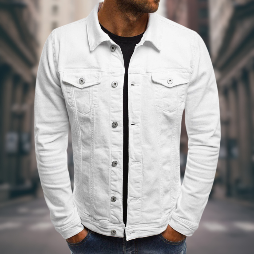 Giovanni Modern Stretch Denim Jacket