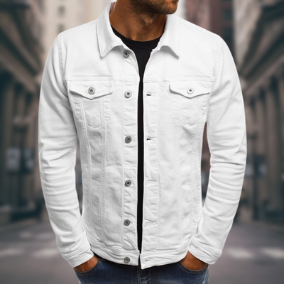 Giovanni Modern Stretch Denim Jacket