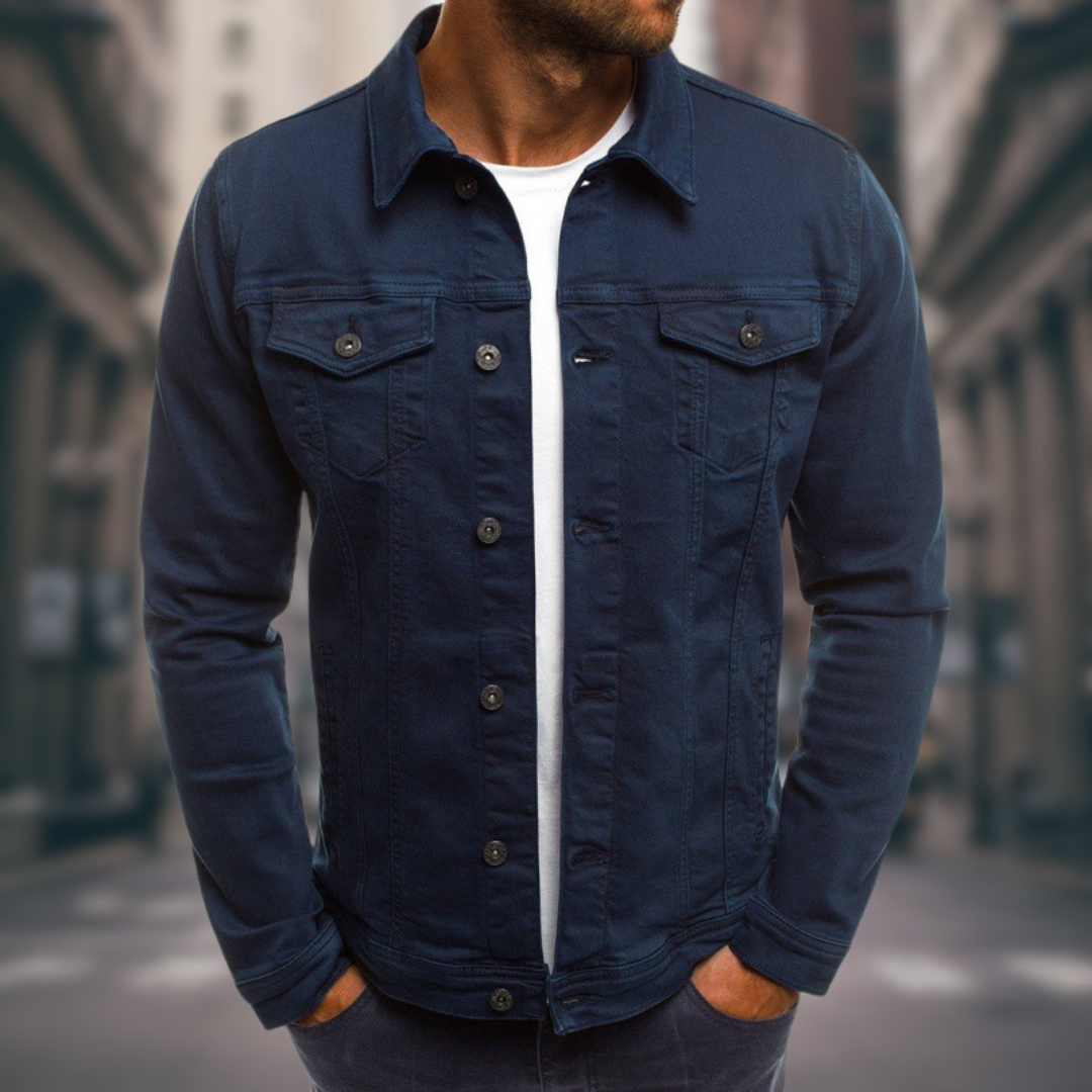 Giovanni Modern Stretch Denim Jacket