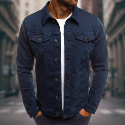 Giovanni Modern Stretch Denim Jacket
