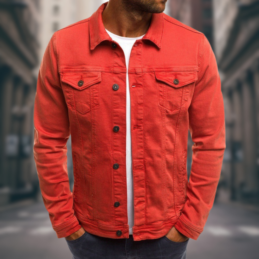 Giovanni Modern Stretch Denim Jacket