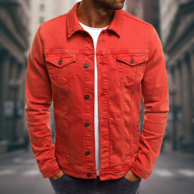 Giovanni Modern Stretch Denim Jacket