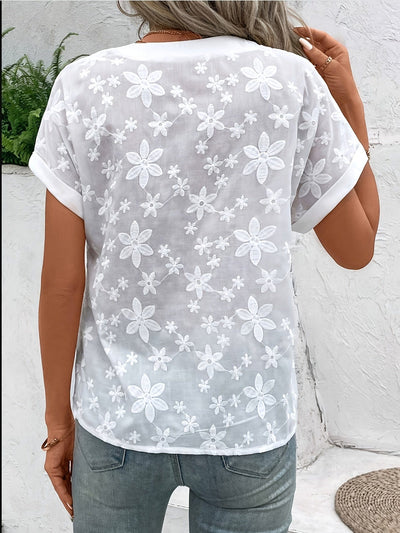 Amara Floral V-Neck Blouse