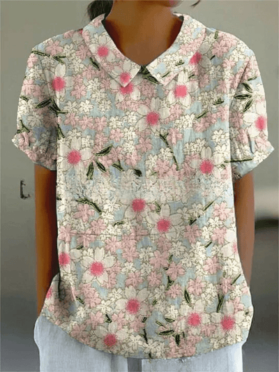Elina Blossom-Collar Blouse