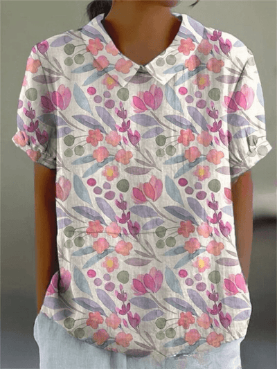 Elina Blossom-Collar Blouse