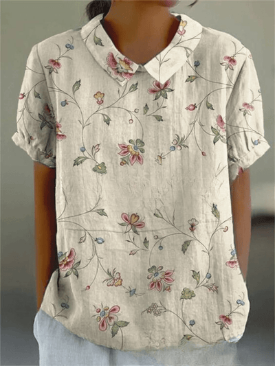 Elina Blossom-Collar Blouse
