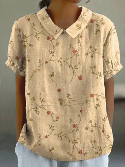 Elina Blossom-Collar Blouse