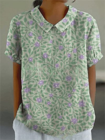 Elina Blossom-Collar Blouse