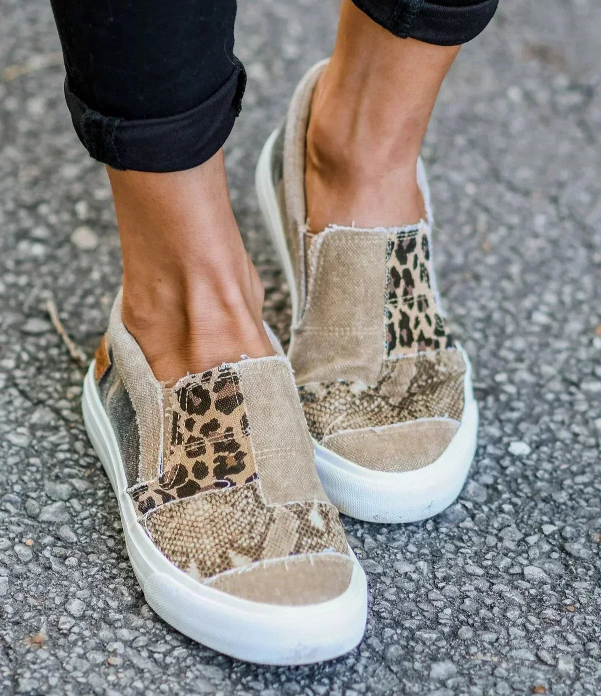 Noemi Canvas Slip-On Sneakers