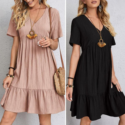 Sienna Belly-Cover Ruffle Dress