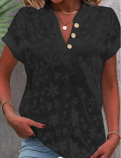 Amara Floral V-Neck Blouse
