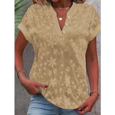 Amara Floral V-Neck Blouse