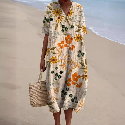 Nicka Vibrant Floral Dress