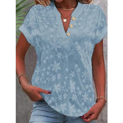 Amara Floral V-Neck Blouse