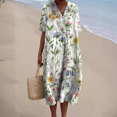 Nicka Vibrant Floral Dress