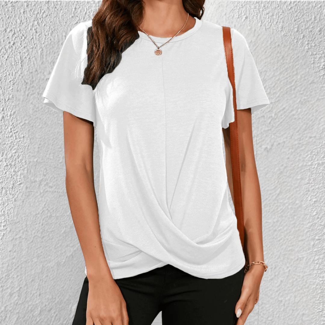 Luna Tummy Tucking Round-Neck Top