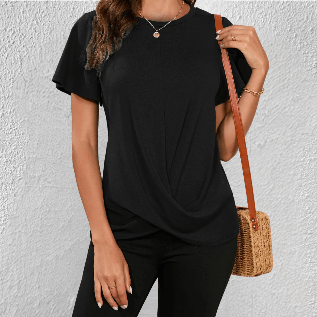 Luna Tummy Tucking Round-Neck Top