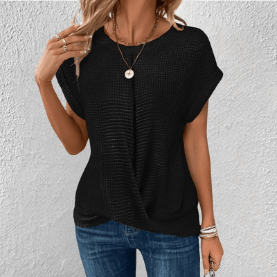 Luna Waffle-Knit Top