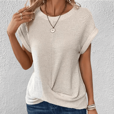 Luna Waffle-Knit Top