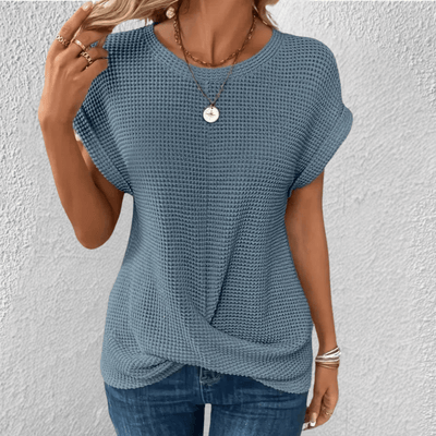 Luna Waffle-Knit Top