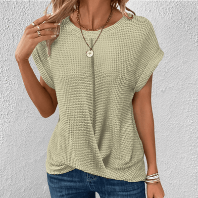 Luna Waffle-Knit Top