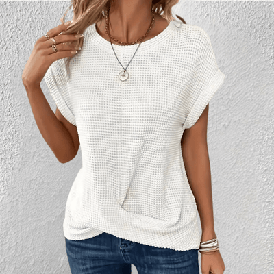 Luna Waffle-Knit Top