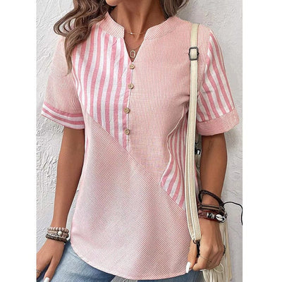 Mila Striped V-Neck Top