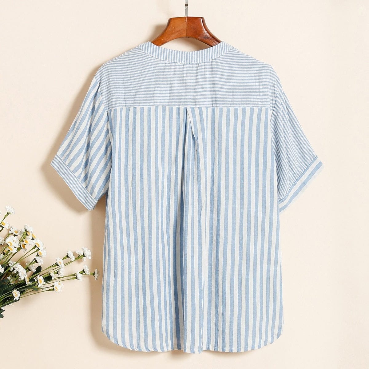 Mila Striped V-Neck Top