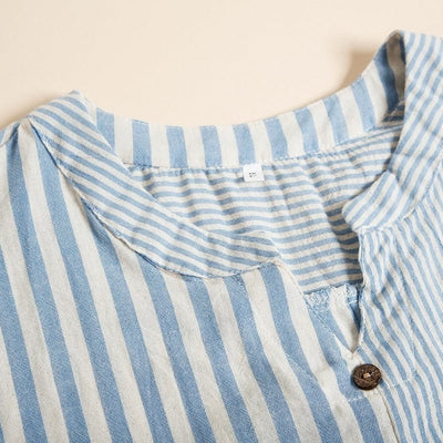 Mila Striped V-Neck Top