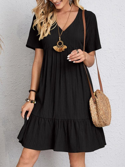 Sienna Belly-Cover Ruffle Dress
