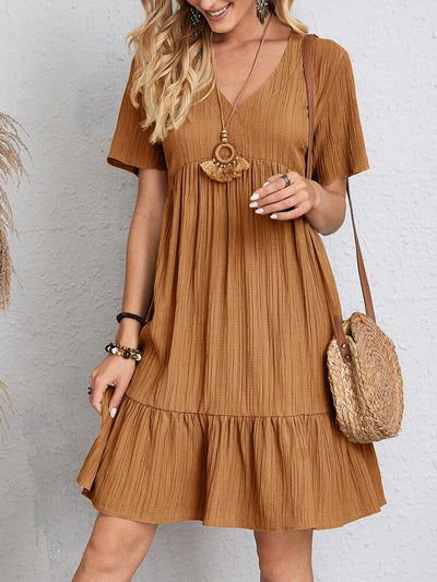 Sienna Belly-Cover Ruffle Dress