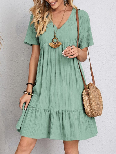 Sienna Belly-Cover Ruffle Dress