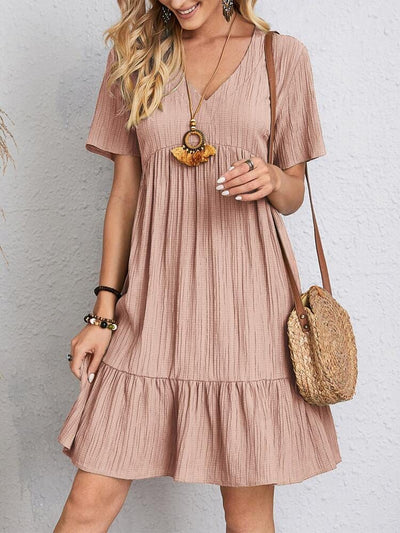 Sienna Belly-Cover Ruffle Dress