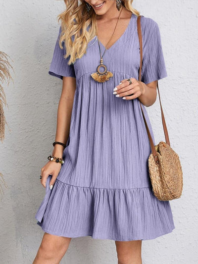 Sienna Belly-Cover Ruffle Dress