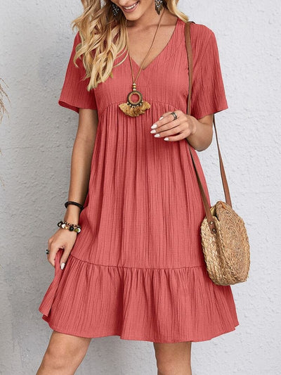 Sienna Belly-Cover Ruffle Dress
